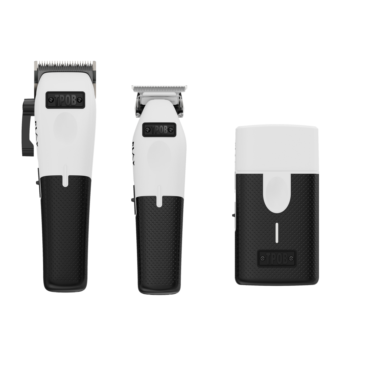 PLAY Clipper + Trimmer + Shaver Bundle (White and Black Edition) No Charging stand