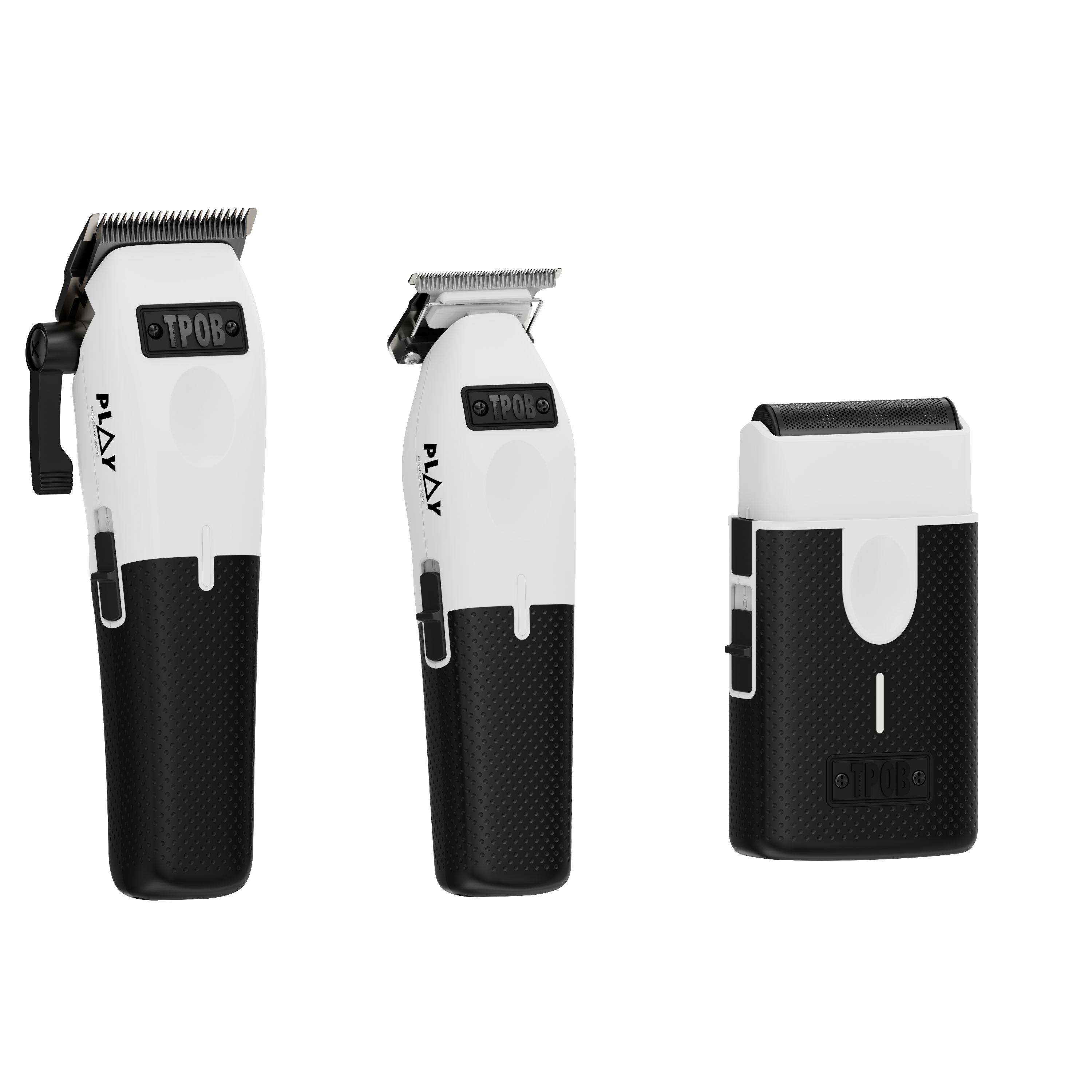 Play Clipper + Trimmer + Shaver Bundle (White and Black Edition)