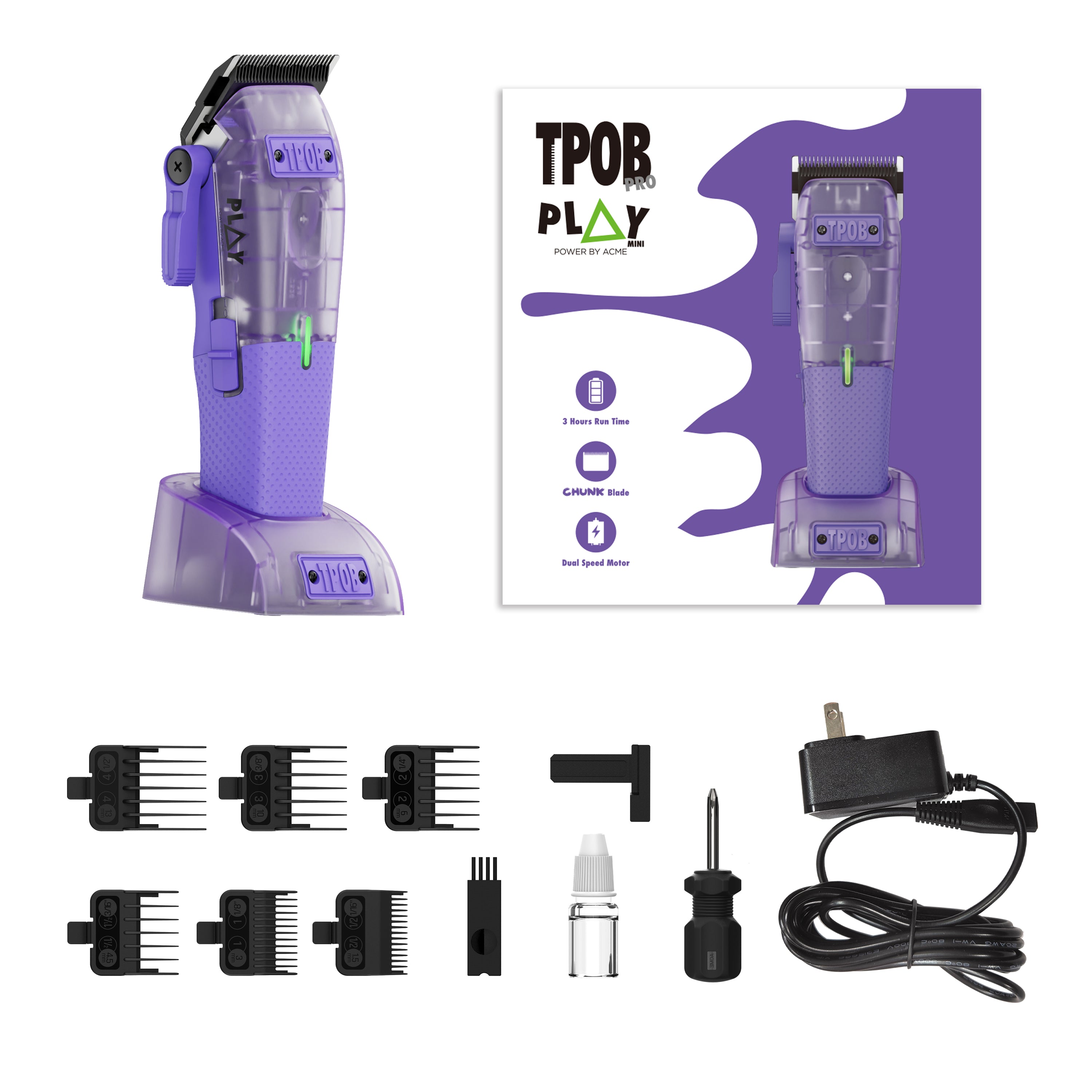 PLAY MINI CLIPPER (Transparent Purple Edition)