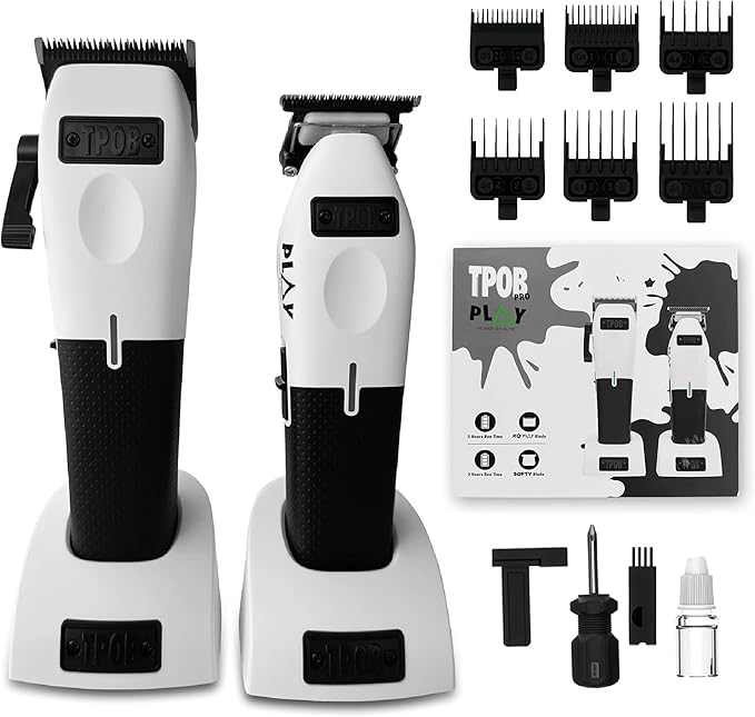 Play Clipper + Trimmer Bundle (White and Black Edition)